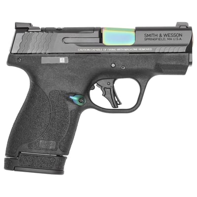 S&W M&P 9 Shield Plus Thumb Saftey Turquoise PVD 9mm 3.1" Barrel 10,13 Round Magazine's - $409.99