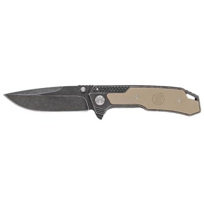 Smith & Wesson SW609 8.3in High Carbon S.S. Folding Knife with 3.6in Drop Point Blade and Stonewashed G-10 Handle for Outdoor, Tactical, Survival and EDC - $17 + FREE Shipping