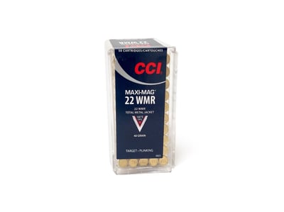 CCI Speer Maxi-Mag 22 WMR 40 Grain Total Metal Jacket Ammo, 50 Round Box - $13.54