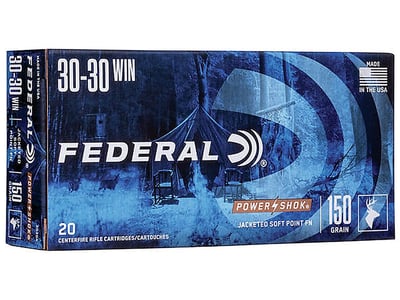 Federal PowerShok 30-30 150 GR JSP 20 Rounds - $19.79