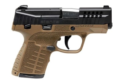 Savage Stance 9mm 3.2" Bbl 8rd 3-Dot FDE - $235.99 