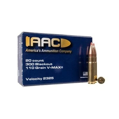 AAC 300 Blackout Ammo 110 Grain V-Max 300rd Bundle - $194.85