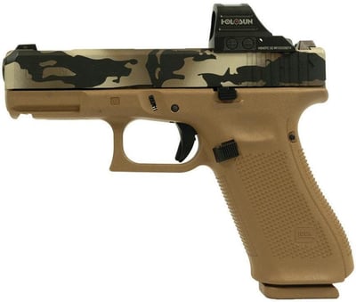 Glock 19X (V) 9mm GNS COMM 17 Rd Camo Ported Barrel w/Holosun 507C - $941.99 (Free S/H on Firearms)