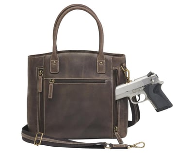 Distressed Buffalo Leather Town Tote - $124.99 