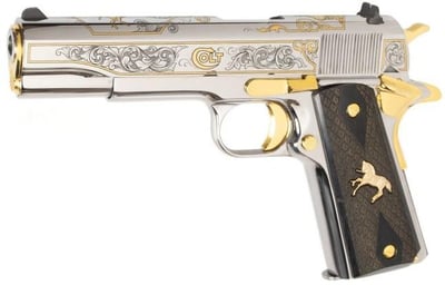 Colt 1911 Government "1 of 500" 38 Super 5" 7rd - Gold & Stainless - $2051.99 (FREE Shipping on Firearms)