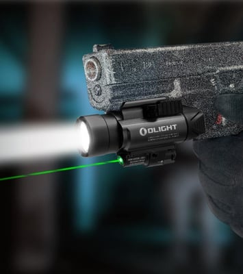 Olight Baldr Pro 1350 Lumen Pistol Flashlight with Green Laser - $104.97 ($89.97ea when you buy 2 or more) (Free S/H over $49)