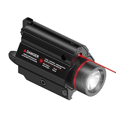 Feyachi LF-69 Red Laser Flashlight 1000 Lumen LED Weapon Light Combo with Picatinny Rail Mount for Pistol Rifle Rechargeable - $42.15 + FREE Shipping