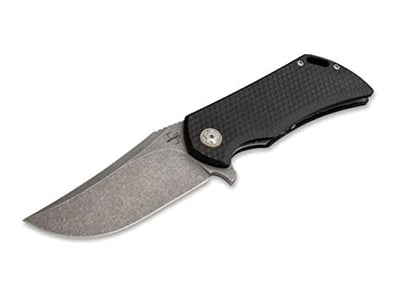 BÖKER PLUS Golem Folding EDC Pocket Knife, Flipper Tab, Linerlock, Stonewashed D2 Blade, Honeycomb G10 Scales, Brass Pivot Bring - $69 + FREE Shipping