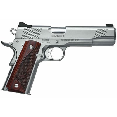 Kimber Stainless II 45ACP 5" Barrel 7-Round - $751.99 (Free S/H on Firearms)