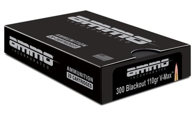 Ammo Inc Signature 110 gr V-Max 300 Blackout Ammunition 20 Rounds - $14.99