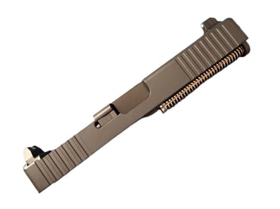 Black Front/Rear Serrated RMR OEM-Look Slide for Glock 17 Tall Sights Nitride Barrel - $194.99 - Free Ship