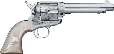 Uberti 1873 Cattleman, .45 Colt, 4.75" Barrel, 6rd, Full Scroll Engraving, Stainless Steel - $1088.19