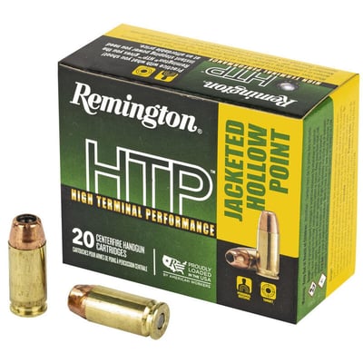 Remington HTP .40 S&W Ammunition 180 Grain JHP 20 Rounds - $12.99
