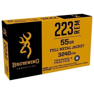 Browning .223 Remington 55gr FMJ Ammo 20 Rounds - $9.49