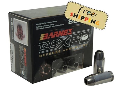 Barnes TAC-XPD Handgun Ammo 20 Rnds - $6.99 shipped after $10 MIR (up to 20 boxes, $200 MIR)