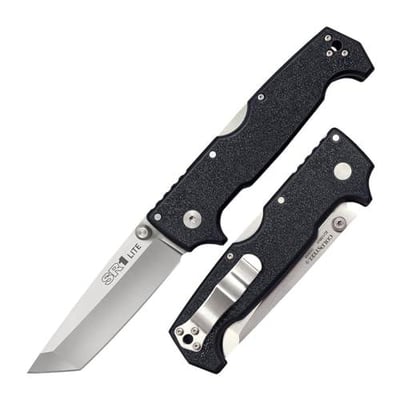 Cold Steel SR1 Lite 8Cr14MoV Steel 4" Tanto Point Blade Griv-Ex Handle Folding Knife with Tri-Ad Locking Mechanism, Boxed - $39.79 + FREE Shipping