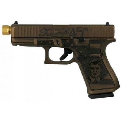 Glock COMPACT G19 GEN5 TRUMP ED AUS 9MM 4.6 THR BRL - $679.99 (Free S/H on Firearms)