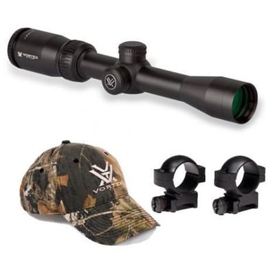 Vortex Crossfire II Package 2-7x32 with Hat and Rings Elusive Hunting Gear - $119.99