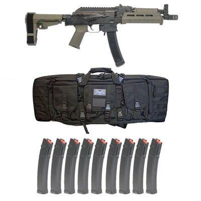 PSA AK-V 9mm MOE SBA3 OD Green Pistol With 10 Mags & PSA Bag - $999.99 + Free Shipping 
