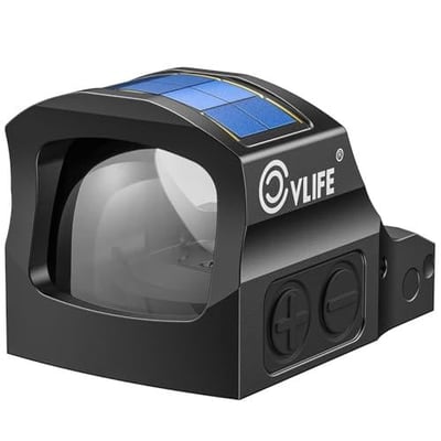 47% off CVLIFE Solar Auto-Brightness Red/Green Dot Sight for RMS RMSc, Circle & 2MOA Dot Motion Awake Reflex Sight Optics for Compact Pistol, 3000G Shockproof with Adapter for RMR/MOS/Picatinny w/code JVIWORAC - $82.67 + FREE Shipping