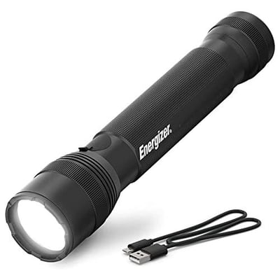 Energizer TacR-1000 LED Tactical Flashlight, Water Resistant, USB Included, Pack of 1, Black - $16.94 + FREE Shipping