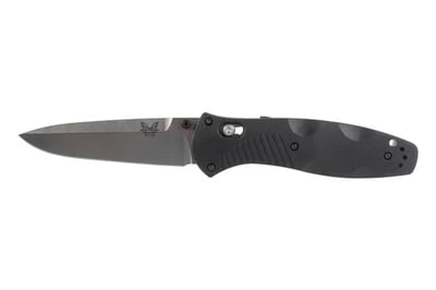 Benchmade Barrage Folding Knife 3.60" Drop Point Blade - Plain Edge - Black - $110.25 (add to cart to get this price) 