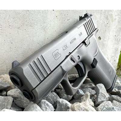 GLOCK - Glock 43X MOS 9mm 3.41"BBL (2)10RD Distressed Gun Metal Gray - $374.5 
