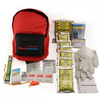 Ready America 70180 Emergency Kit 1 Person Backpack - $22 (Free S/H over $25)