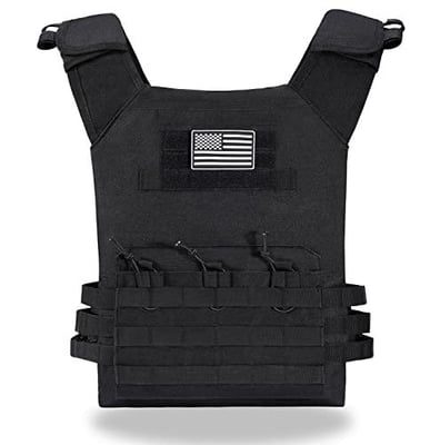 KUIEDIS Tactical Outdoors Vest, Lightweight Vest, Adjustable Breathable Paintball Police Battle Vest - $22.09 + FREE Shipping