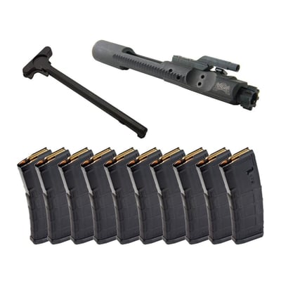 PSA 5.56 Premium Full Auto BCG w/ MIL-SPEC Charging Handle & 10 Magpul PMAG 30rd 5.56 Magazines - $159.99 