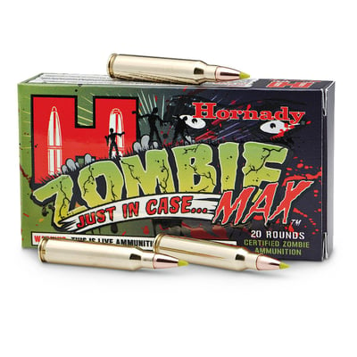 Hornady Zombie Max .308 Winchester 168 Grain 20 rds. - $27.26 (Buyer’s Club price shown - all club orders over $49 ship FREE)