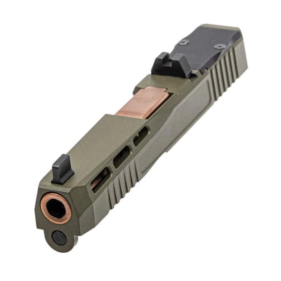 PSA Dagger Complete SW1 RMR Slide Assembly With Non-Threaded Fluted Copper Barrel, Sniper Green - $199.99