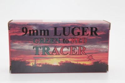 HAPPY VALLEY 9MM Green to Red Tracer Ammo. - $45 