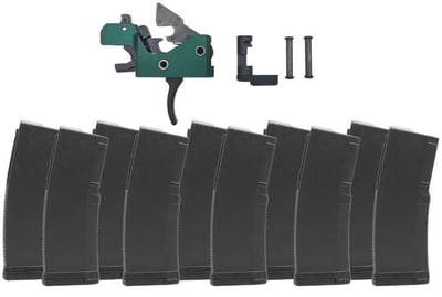 The Triggered Company Disruptor AR-15 3 Position Green Drop In Forced Reset Trigger + 10x 30rd Magazines - $299.99 + Free Shipping 