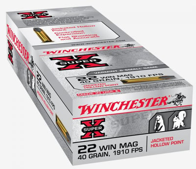 WINCHESTER AMMO 22 WMR 40Gr SuperX JHP - 50rd - $14.99