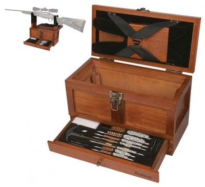 Outers 25 - Piece Universal Wood Gun Cleaning Tool Chest (.22 Caliber and up) - $44.99 + FSSS* Record Low (Free S/H over $25)