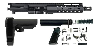 Pistol Build Kit - BG Complete 7.5" 5.56 Upper Receiver 7" M-LOK HG SB Brace BN LPK - $290.36 after Code: TOPEND20 