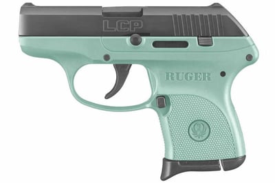 NEW! Ruger LCP 380ACP Centerfire Pistol with Turquoise Cerakote Grip Frame - $259.99 (Free S/H on Firearms)