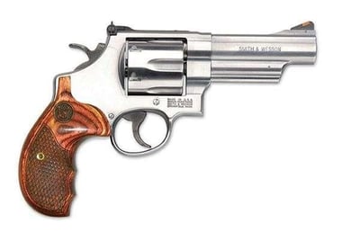 S&W 629 Deluxe 44 Rem Mag 6 Round 3" Stainless Steel Wood Grip - $863.33 (email price)