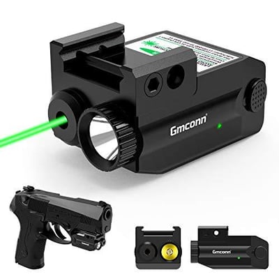 Pistol Laser Sight, 350 lm Strobe Mode Green Laser USB Rechargeable Green Laser - $49.99 (Free S/H over $25)