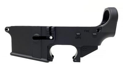 AR15 Anodized 80% Lower Receiver - Fire / Safe Engraved - $41.83 