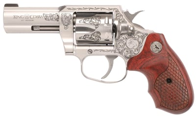 Colt Firearms King Cobra Engraved Stainless / Wood .357 Mag / .38 SPL 3" Barrel 6-Rounds - $1379.99 