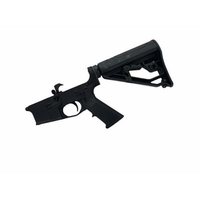 AR-15 MA15 Complete Lower Receiver / Adaptive Tactical Stock - BLACK - $149.95