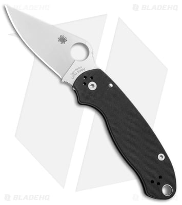 Spyderco Para 3 Compression Lock Knife Black G10 (3" Satin) C223GP - $147.00 (Free S/H over $99)