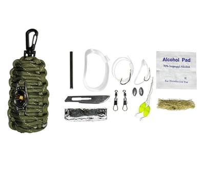 12 Survivors Fish and Fire Emergency Kit, Green - $5.98 + Free S/H over $25 (Free S/H over $25)
