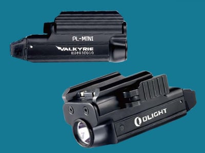 Olight PL-MINI Valkyrie- 400 Lumen/Rechargeable LED Pistol Light (Free S/H $49 or more) - $$79.95 (Free S/H over $49)
