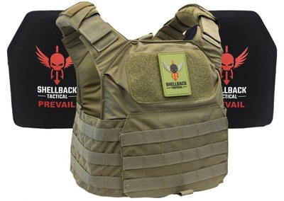 Shellback Tactical Patriot Active Shooter Kit with Level IV Plates - $303.99 w/code "LAPGCM22" ($4.99 S/H over $125)