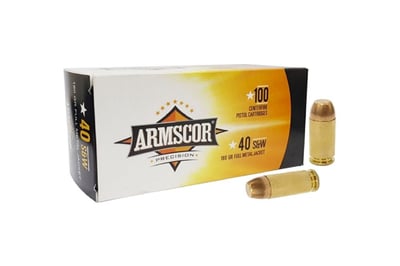 Armscor 40S&W ARM50316 180 Grain Full Metal Jacket Ammunition 1200rd Case 50316 Case - $369.99 (Free S/H over $175)