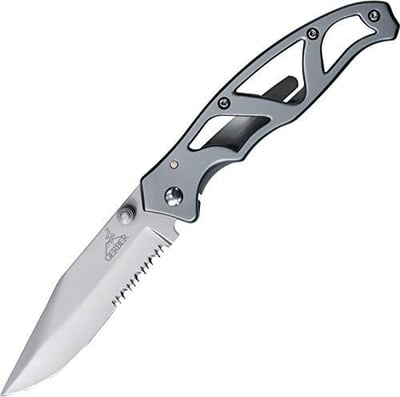 Gerber Paraframe I Knife, Serrated Edge, Grey [22-48445] - $11.69 (Free S/H over $25)