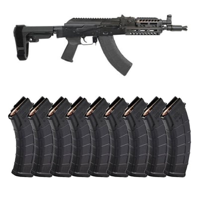 PSA AK-P GF3 MOE SBA3 Pistol with JL Billet Rail, Black With 10 Magazines - $899.99 + Free Shipping 